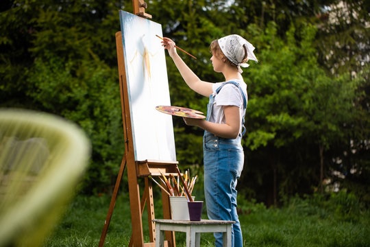 Buiten schilderen tijdens de schildervakantie