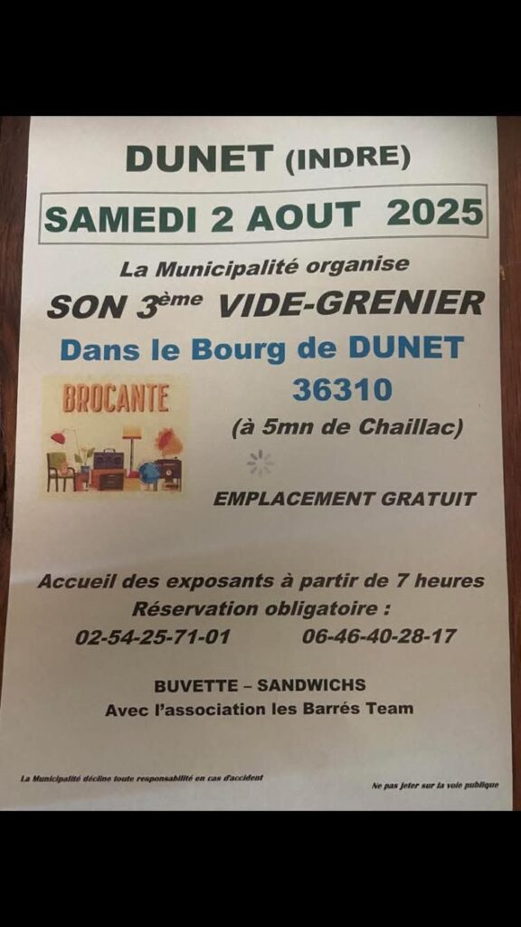 Vide Grenier Dunet