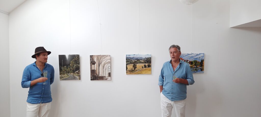 Expositie tijdens de laatste dag van de schildervakantie