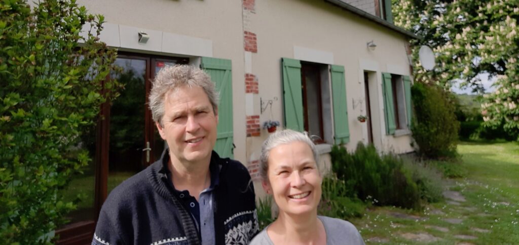 Mar en Frank voor de b&b