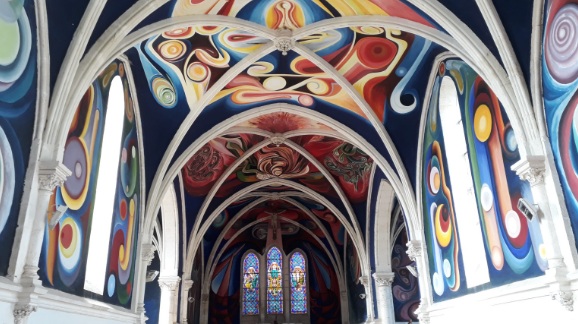 L'eglise du Menoux peint par Carrasco
